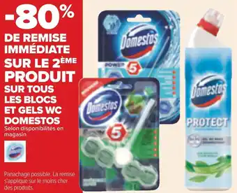 Domestos bon plan sur tous les blocs et gels wc domestos