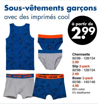 Sous-vêtements garçons