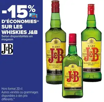 J&b bon plan sur les whiskies j&b