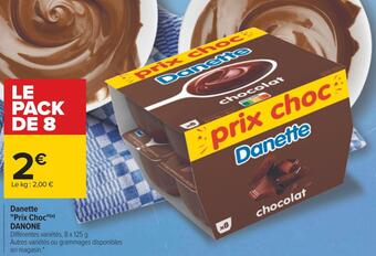 Carrefour Danone danette "prix choc" offre