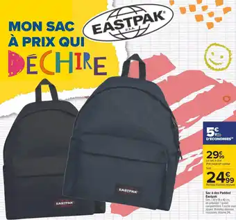 Carrefour Eastpak sac à dos padded offre