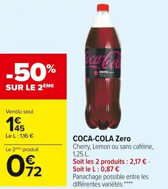 Carrefour Market Coca-cola coca-cola zero offre