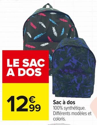 Carrefour Market Sac à dos offre