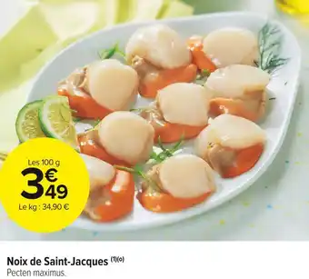 Carrefour Market Noix de saint-jacques offre