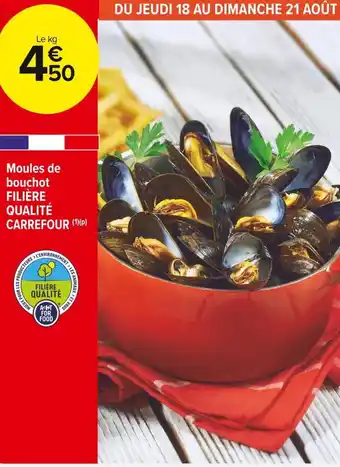 Carrefour Market Filière qualité carrefour moules de bouchot offre