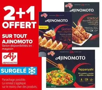 Carrefour Market Ajinomoto bon plan sur tout ajinomoto offre
