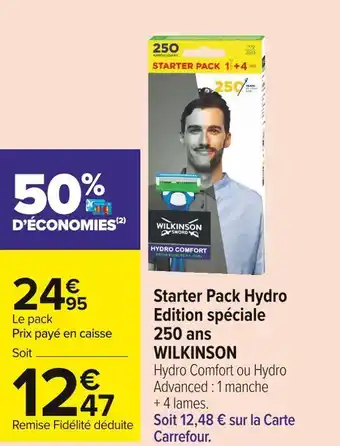 Wilkinson starter pack hydro edition spéciale 250 ans
