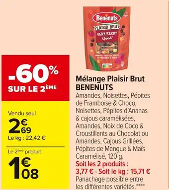 Benenuts mélange plaisir brut