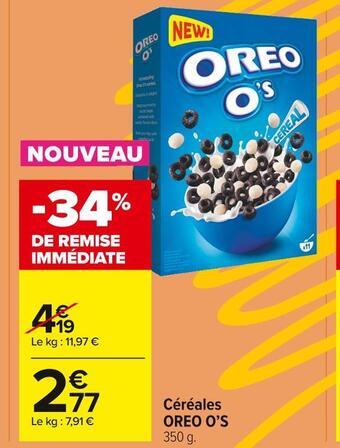 Carrefour Market Oreo o’s céréales offre