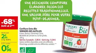 Carrefour Market Vergers des alpilles confiture extra bio offre