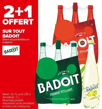 Carrefour Market Badoit bon plan sur tout badoit offre
