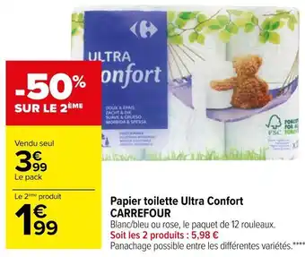 Carrefour Market Carrefour papier toilette ultra confort offre