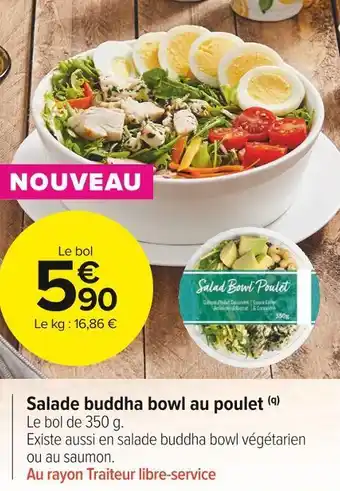 Carrefour Market Salade buddha bowl au poulet offre