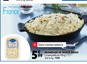 Auchan Brandade de Morue Briau offre