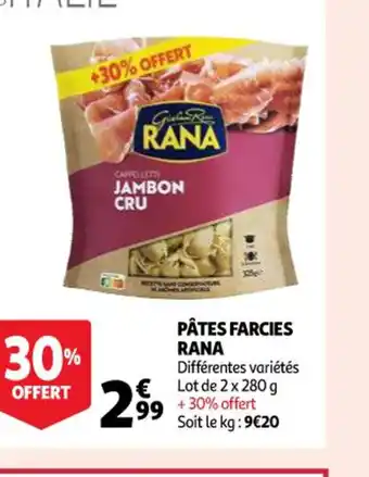 Auchan Rana Pâtes Farcies offre