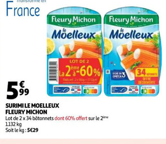 Auchan Fleury Michon Surimi Le Moelleux offre