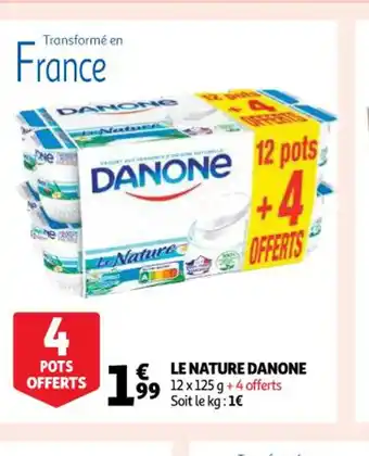 Auchan Le Nature Danone offre