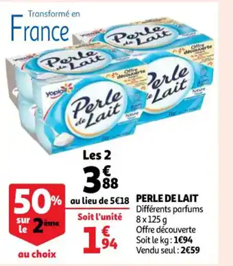 Auchan Perle de Lait offre