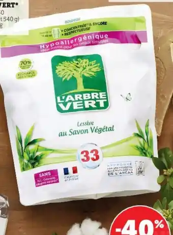 Super U Lessive liquide l'arbre vert offre