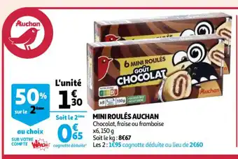 Auchan Mini roulés auchan offre