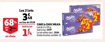 Auchan Milka Cake & Choc offre