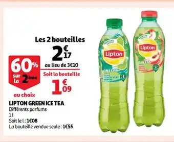 Auchan Lipton Green Ice tea offre