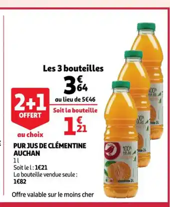 Auchan Pur Jus De Clémentine auchan offre