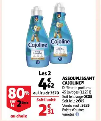 Auchan Assouplissant cajoline offre