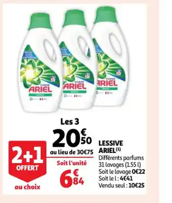 Auchan Ariel Lessive offre