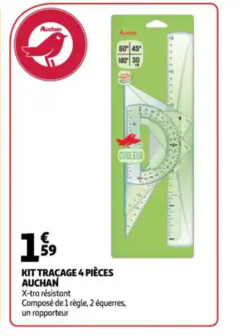 Auchan Kit tracage 4 pièces auchan offre