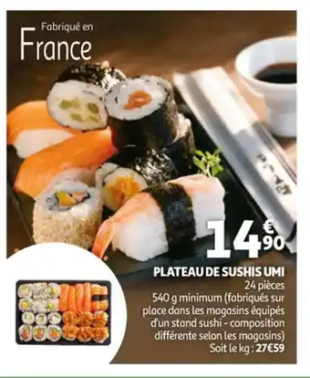 Auchan Plateau de sushis umi offre