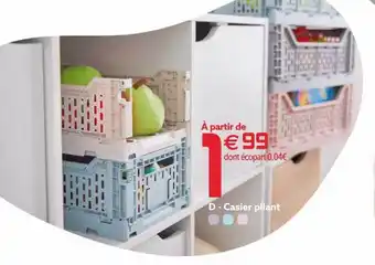 Gifi Casier pliant offre