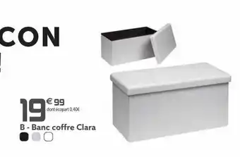 Gifi Banc coffre clara offre