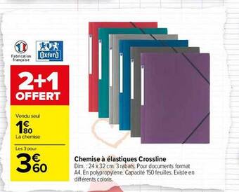 Carrefour Chemise à élastiques crossline offre