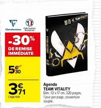 Carrefour Agenda team vitality offre