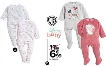 Carrefour Le pyjama wb, disney baby offre