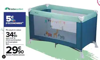 Carrefour Le lit parapluie bebeconfort offre