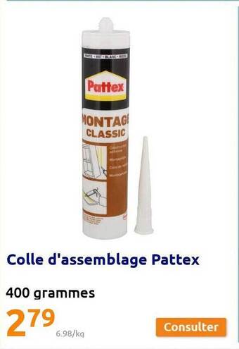 Action Colle d'assemblage pattex offre