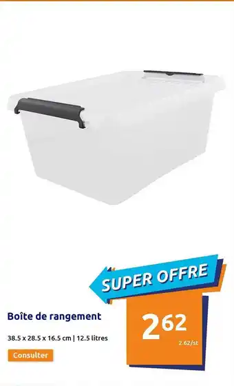 Action Boîte de rangement offre