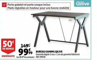 Auchan Bureau gaming qilive offre