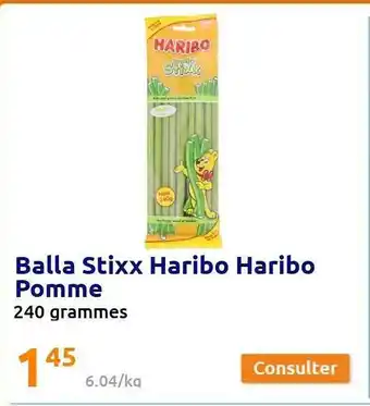 Action Balla stixx haribo haribo pomme offre