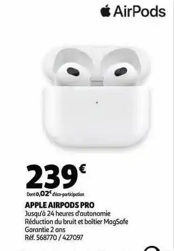 Auchan Apple airpods pro offre
