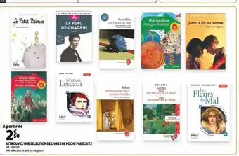 Auchan Retrouvez une selection de livres de poche prescrits offre