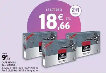 Intermarché SAN MARCO café moulu offre
