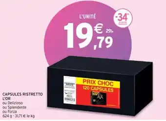 Intermarché L'OR capsules ristretto offre