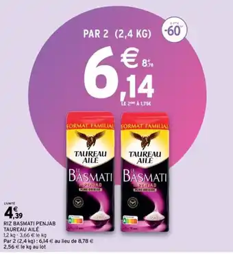 Intermarché TAUREAU AILÉ riz basmati penjab offre