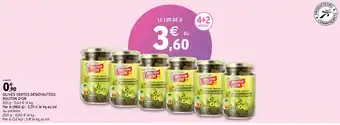 Intermarché BOUTON D'OR olives vertes dénoyautées offre