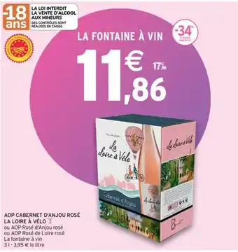LA LOIRE À VÉLO aop cabernet d'anjou rosé