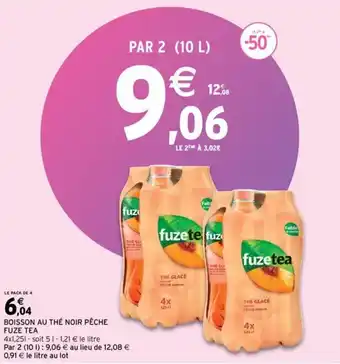 FUZE TEA boisson au thé noir pêche