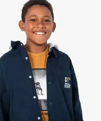 Gémo Chemise garçon effet 2 en 1 avec capuche vue1 - gemo (enfant) - gemo offre